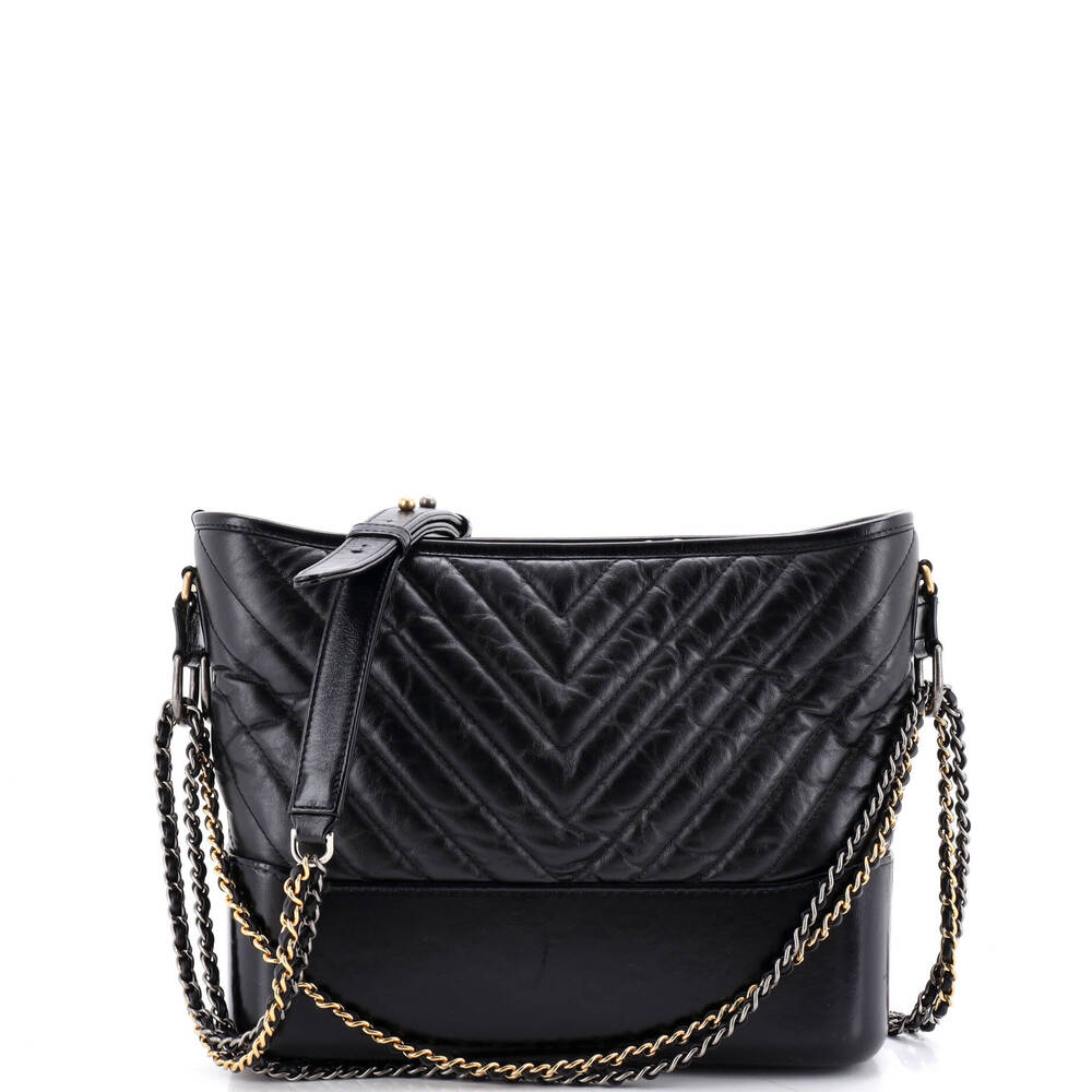 Chanel Gabrielle Hobo Chevron Aged #248745C27B